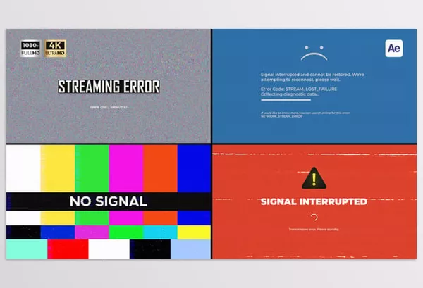 Videohive – Signal Lost Overlays Download 56336142