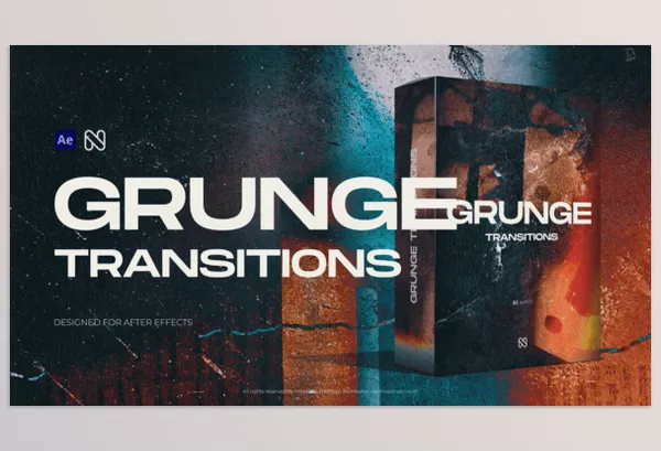 Videohive – Grunge Transitions Download 56629501