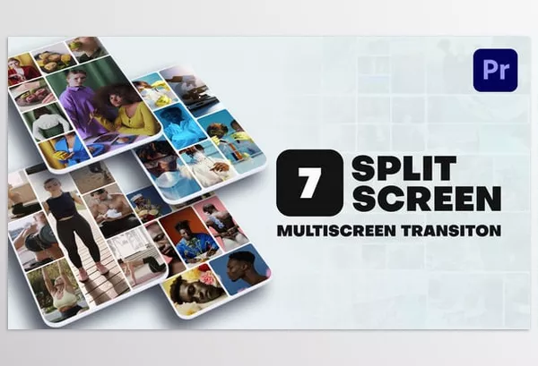 Videohive – Vertical Multiscreen Transition 7 Split Screen Download 56895522