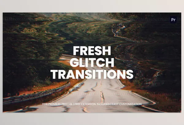 Videohive – Glitch Transitions Premiere Pro Download 56900496