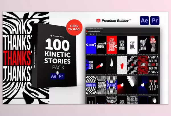 Videohive – Kinetic Stories Pack Download 51008225
