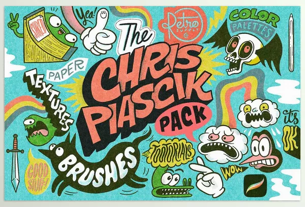 RetroSupply – The Chris Piascik Pack for Procreate Download