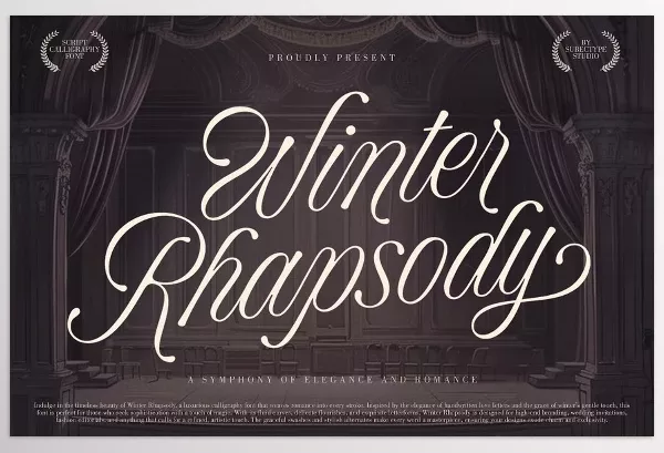 Creative Market – Winter Rhapsody Calligraphy Font Download 291263605
