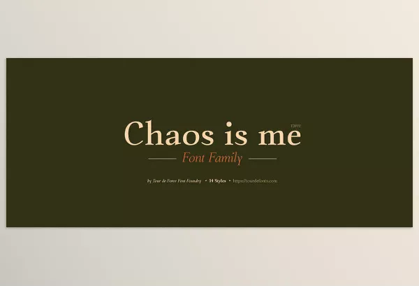 MyFonts – Chaos is me Font Family Download
