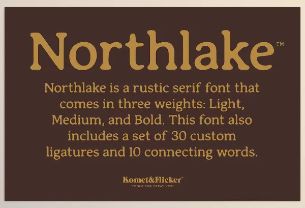 Creative Market – Northlake A Rustic Serif Font Download 290820017
