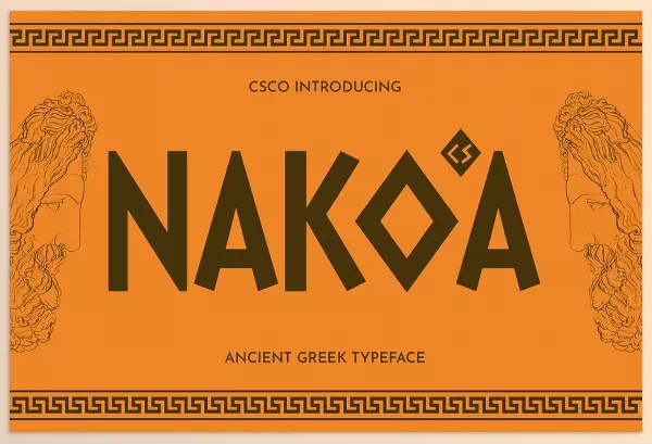 Creative Market – CS Nakoa Ancient Greek Font Download 291240900