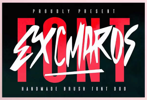 Creative Market – Excmaros Handmade Brush Font Duo Download 291328502