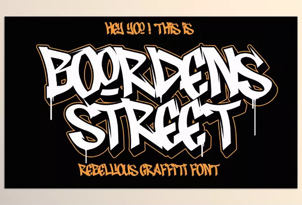 Creative Market – Boordens Street Graffiti Font Download 286251285