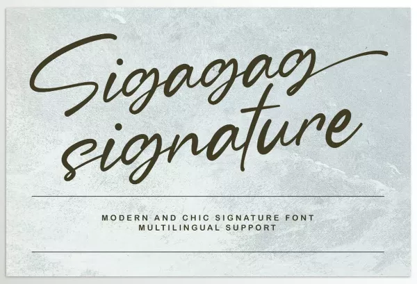 Maulana Creative – Sigagag Signature Display Font Download