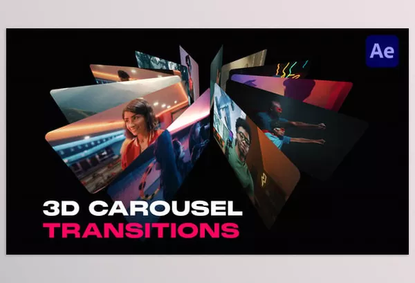 Videohive – 3D Carousel Transitions Download 57614821
