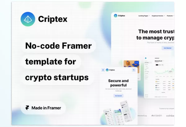 Ui8 – Criptex Framer Template for Crypto and Web3 Startups Download