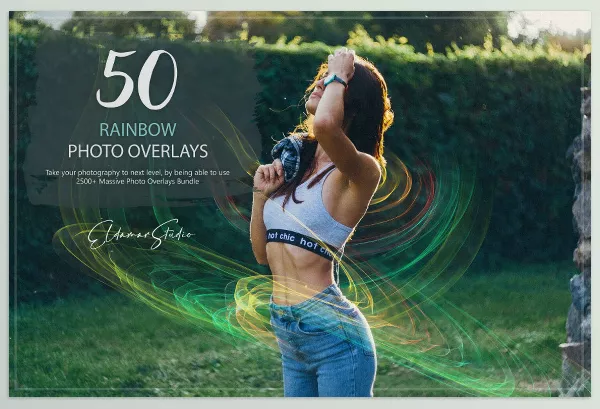 Artstation – 50 Rainbow Photo Overlays Download
