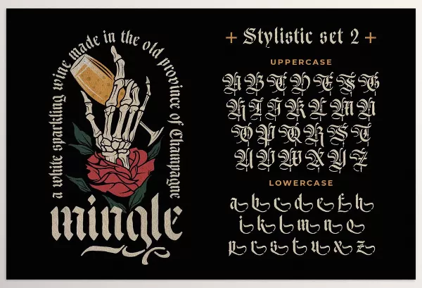 Creative Market – Ducky Black Blackletter Typeface Download 291144528