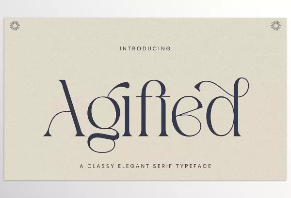 Creative Market – Agifted Elegant Serif Font Download 291319469