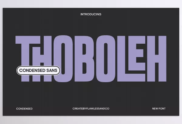 Creative Market – Thoboleh Condensed Sans Serif Download 291373209