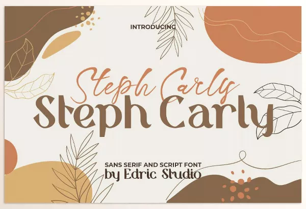 Edric Studio – Steph Carly Font Download