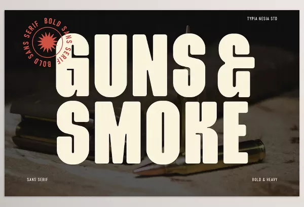Creative Market – Guns and Smoke Bold Condensed Sans Download 291013275