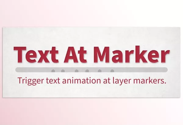Aescripts – Text At Marker Download v1.3.1