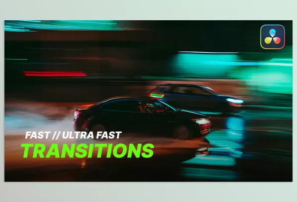 Videohive – Ultra Fast Transitions for Davinci Resolve Download 56335594