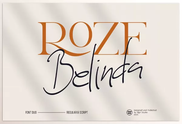 Creative Market – Roze Belinda Display Font Duo Download 291509633