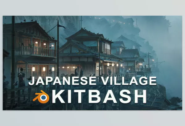 ArtStation – Japanese Village Kitbash Download